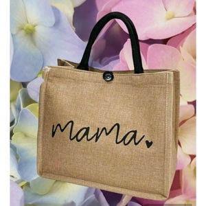 Mama Linen Tote Bag